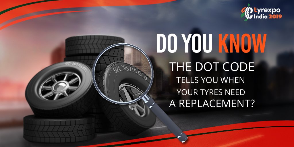 TyrexpoIndia's tweet photo. Irrespective of the intensity of vehicle usage, you must replace tyres after 6 yrs from manufacturing date as they get depreciated due to wear & tear, oxidation, speedy rotation, temperature. Check their dot code now!
#tyres #tires #tire #tyrexpoIndia #tyrexpoIndia2019 #tyrexpo https://t.co/HSlLQAWP3s