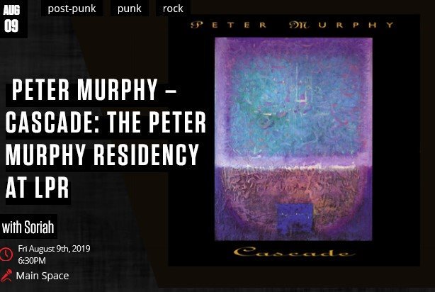 thesoundofindie's tweet photo. ⭕️Tonight!⭕️
@petermurphyinfo
#lprlive 
Peter Murphy Residency
█ 8/9/19
High Water Mark (imho)
#Cascade 
   ◢◤╲
   ◥◣╱ 
@lprnyc
█ \ o / \ = / \ m /
@_Bauhausmusik https://t.co/RalAwsGGvF