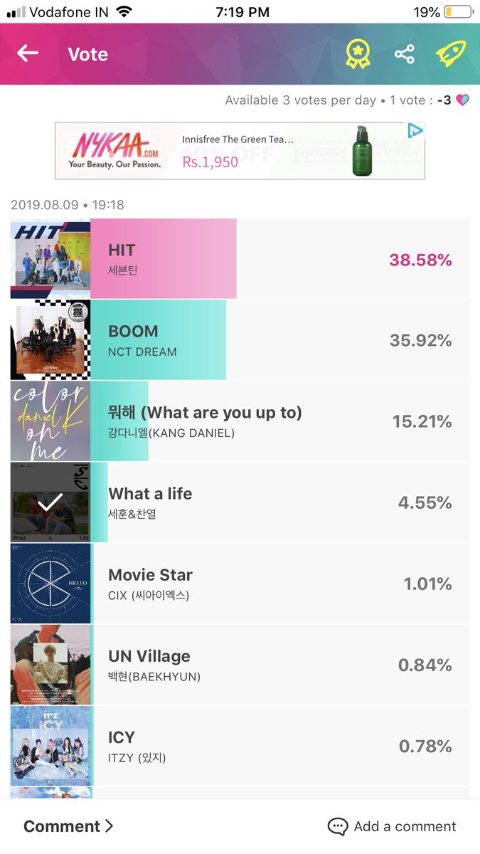 Sonamkhan1010's tweet photo. @wetakegrporders @weareoneEXO Voted sc on idolchamp!! 
#5YearsWithEXOL https://t.co/Q7pZ78dwtj