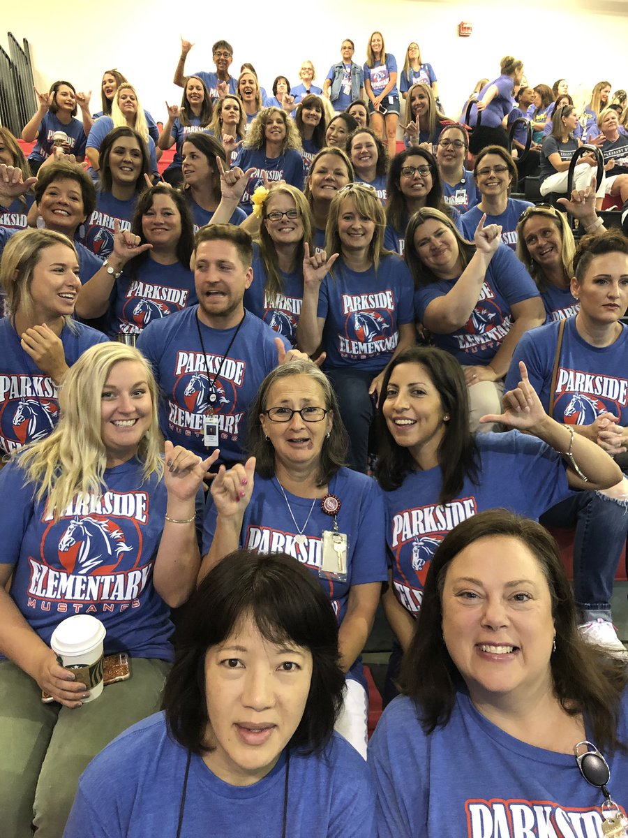 Mustang pride! <a href="/Parkside_ES/">ParksideElementary</a> #thegreatestParkside
