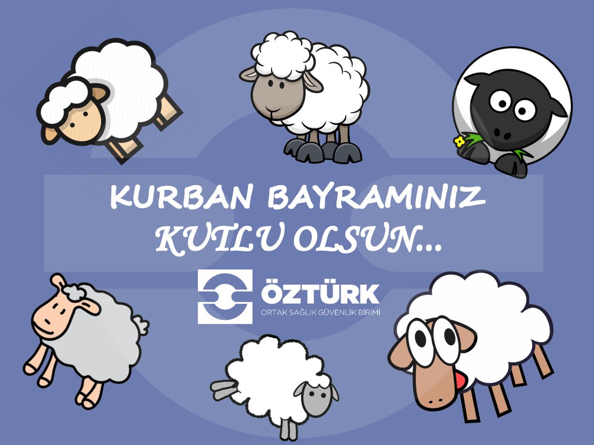Sevdiklerinizle birlikte sağlıklı ve huzur içinde mutlu bir bayram geçirmeniz dileğiyle... #KurbanBayramınızKutluOlsun #Öztürk #OSGB #İSG #Ankara #İşGüvenliği #İşSağlığı