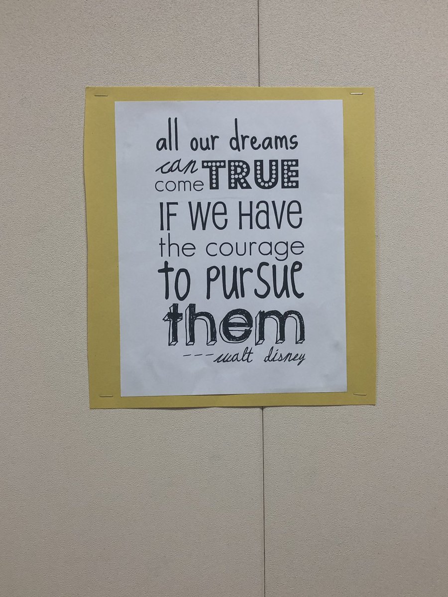 AHethershaw's tweet photo. Hung my magical quote from the SPED BTS meeting in my office right away! Not only will I use it to help inspire my kiddos, but look at all the great vocabulary and language we can work on! 😁 #KISDTeamSpedP2P #KISDMagicalMoments #kleinSLPs #year3 https://t.co/LFGKvR6nm3