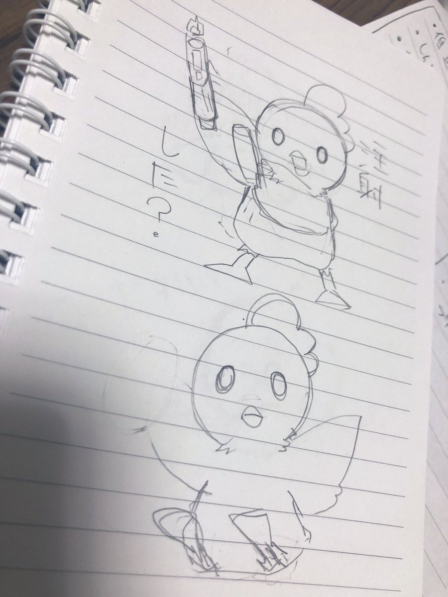 何枚か描くとキャラクターの頭身のバランスが自分の中で定まってくる(`・∀・') 