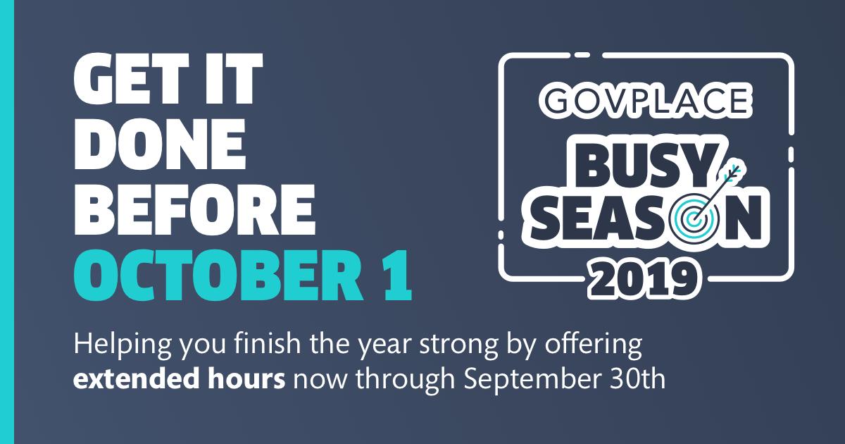 Govplace's tweet photo. We are committed to supporting our FFYE customers and partners finish the year strong by offering extended hours now through Sept 30th.
#getITdoneB4oct1 #SupportingTheMission #DoingWhatMatters #FederalIT #GetToKnowGovplace https://t.co/FfRFiWzQgK
