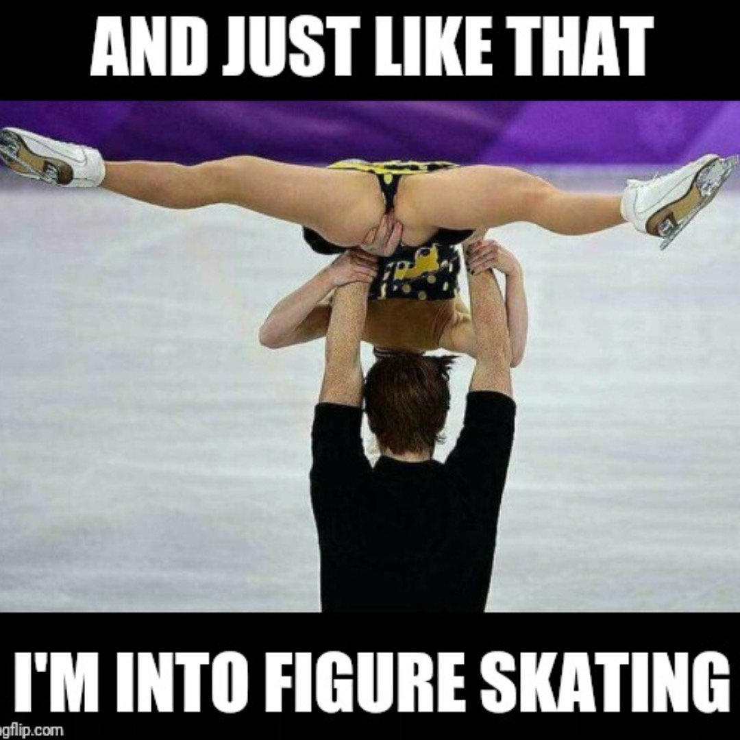 Who else is into figure skating now??#memes #iceskating #figureskating.