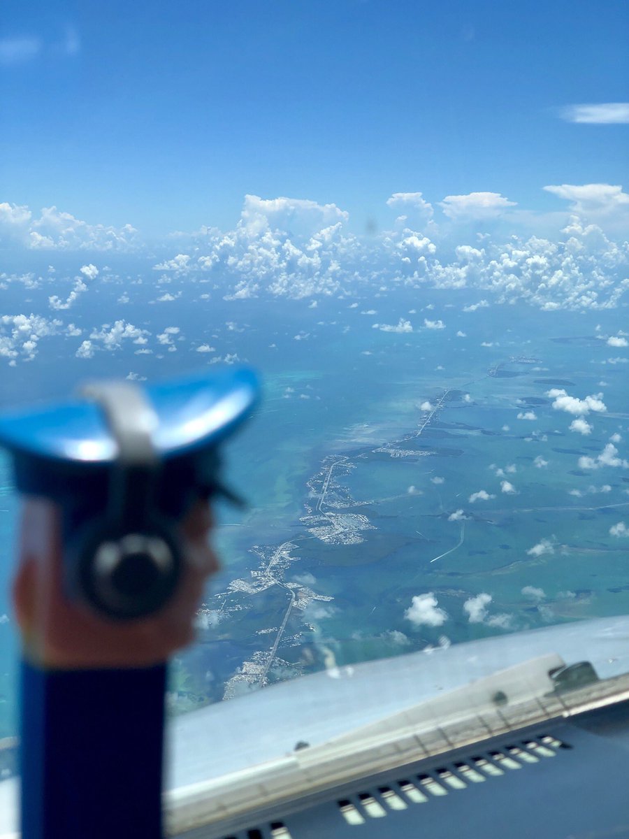 PilotPez's tweet photo. Flying down the Florida Keys... https://t.co/RUKAW241Dk