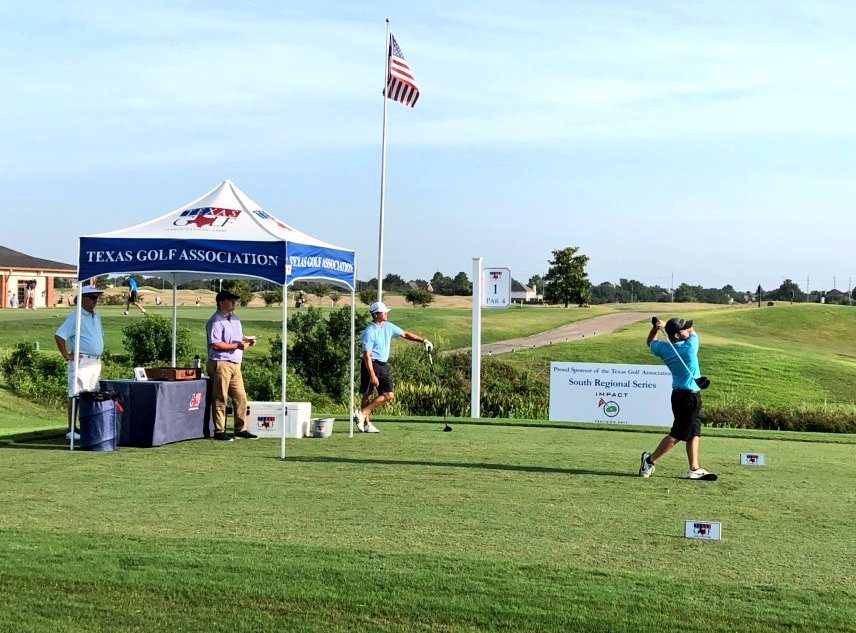 TexasGolfAssoc's tweet photo. The first round of the #SouthAm presented by #ImpactPrecisionGolf is underway over at @SCCatHN. 

For complete tournament information visit https://t.co/7fHnJx0UIq. https://t.co/MuKJ6llDH7