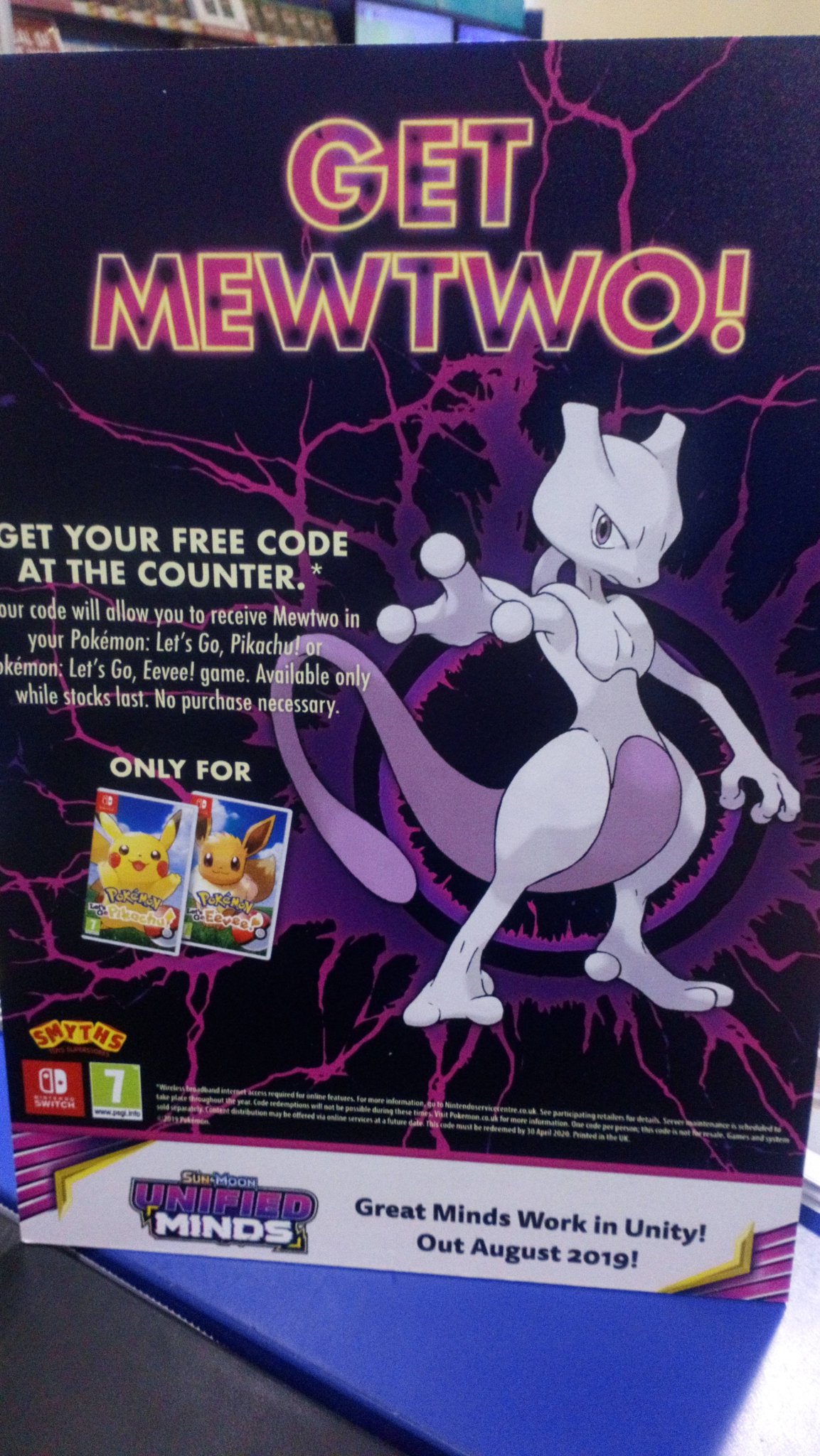 smyths toys mewtwo