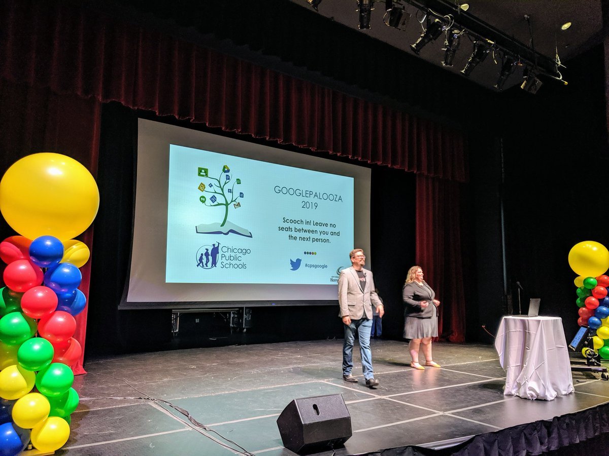 benforta's tweet image. Showtime! Googlepalooza 2019 is about to start. My session is coming up in an hour or so in the Auditorium. Come by join us! #cpsgoogle #edtech