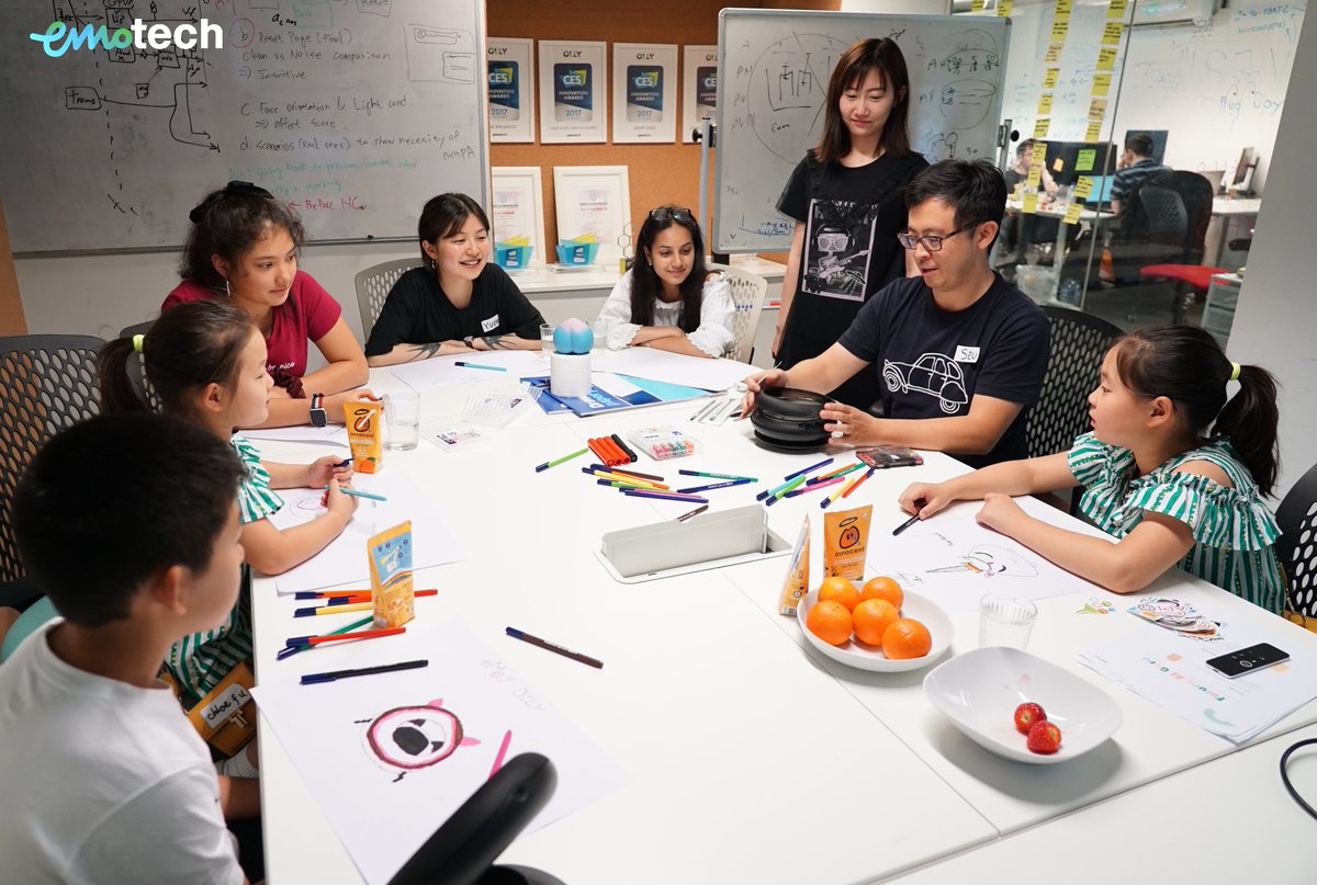 ollyemotech's tweet photo. yesterday was Emotech’s kids open day! We welcomed a group of children to our Future AI Guru programme where they can learn and experience cutting-edge AI technology!
#ai #emotech #children #AIworkshop #london #startup #innovation https://t.co/kOkEZY6B69