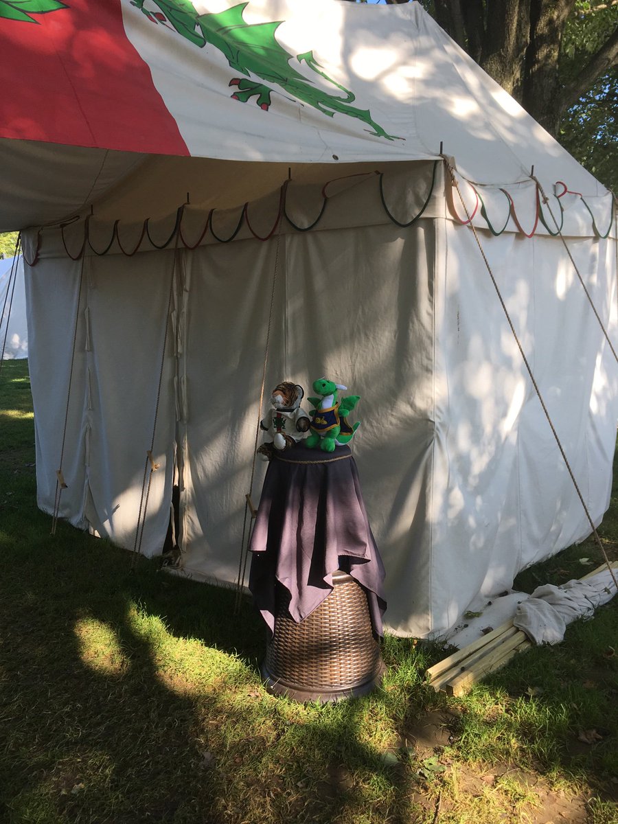 Hobbitronics's tweet photo. More of the Teddy Bears 🧸 (And Tigers 🐅 and Dragons 🐉) putting in their time guarding the bridge and gate to @MidrealmSCA royal camp at @Pennsic 

Only at #PennsicWar #MySCA #Timeless https://t.co/w9BLLA0oBK