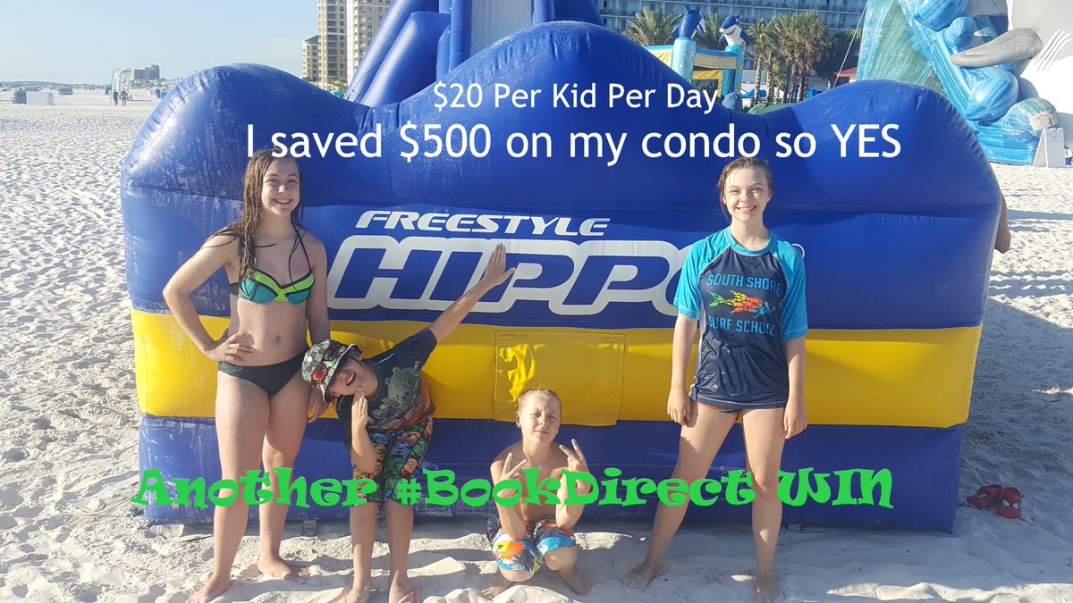 bookdirect's tweet photo. RT @FINDRENTALS: HUGE inflatable #WaterSlides on the #Beach in #ClearwaterBeach
YEA!!
$20 per kid per day - BOO!!
Wait I knew to #BookDirect with a #local #VacationRentalManager so I save $500 on my #VacationRental for the week
SO YES!!!
Another #BookDi… https://t.co/THIWgLOmbi