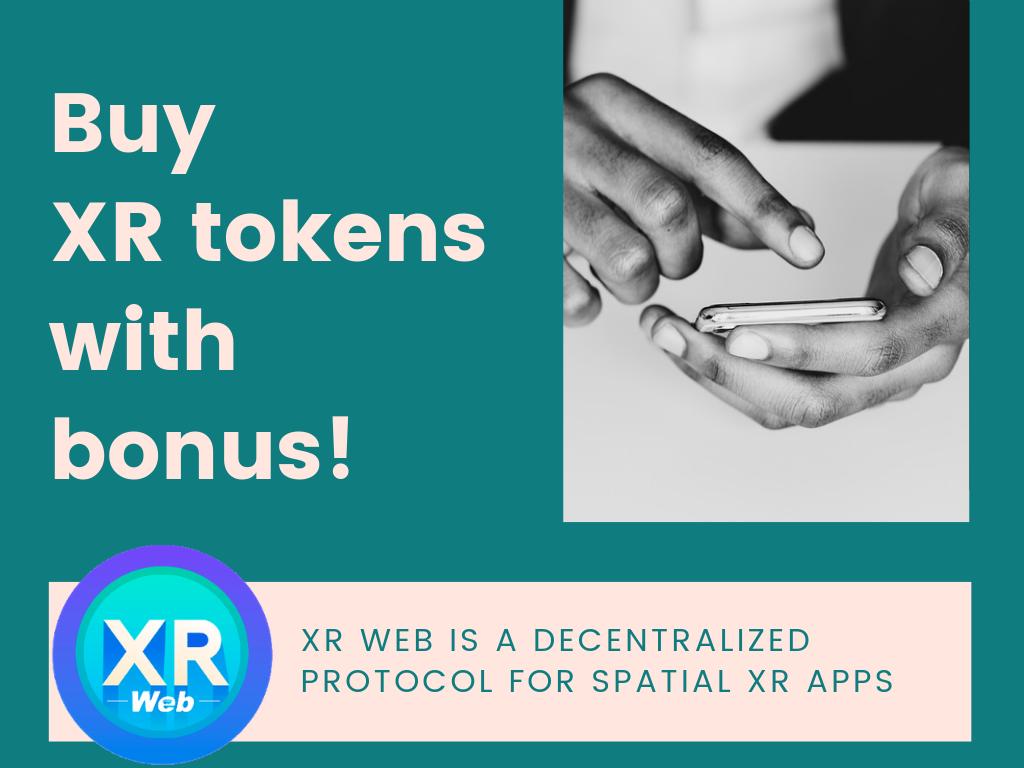essentialtobe's tweet image. XR Web  is offering bonus to XR token buyers! 

 👉  ico.xrweb.network

🔹 xrweb.network
🔹 
🔹 reddit.com/r/XRWeb

#XRWeb #XR #XRToken #ExtendedReality #ICO #tokensale #crypto #cryptocurrency #blockchain