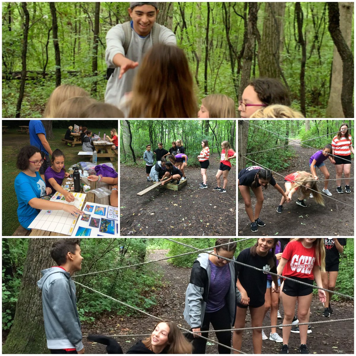 GavinSD37's tweet photo. @GavinSD37 and @D114Stanton NJHS members were at @ymcacampduncan yesterday to work through some team building skills. They did a fantastic job! #gavin37pride #NJHS #teamworkisthebestwork https://t.co/Hxh3Fd3U8c