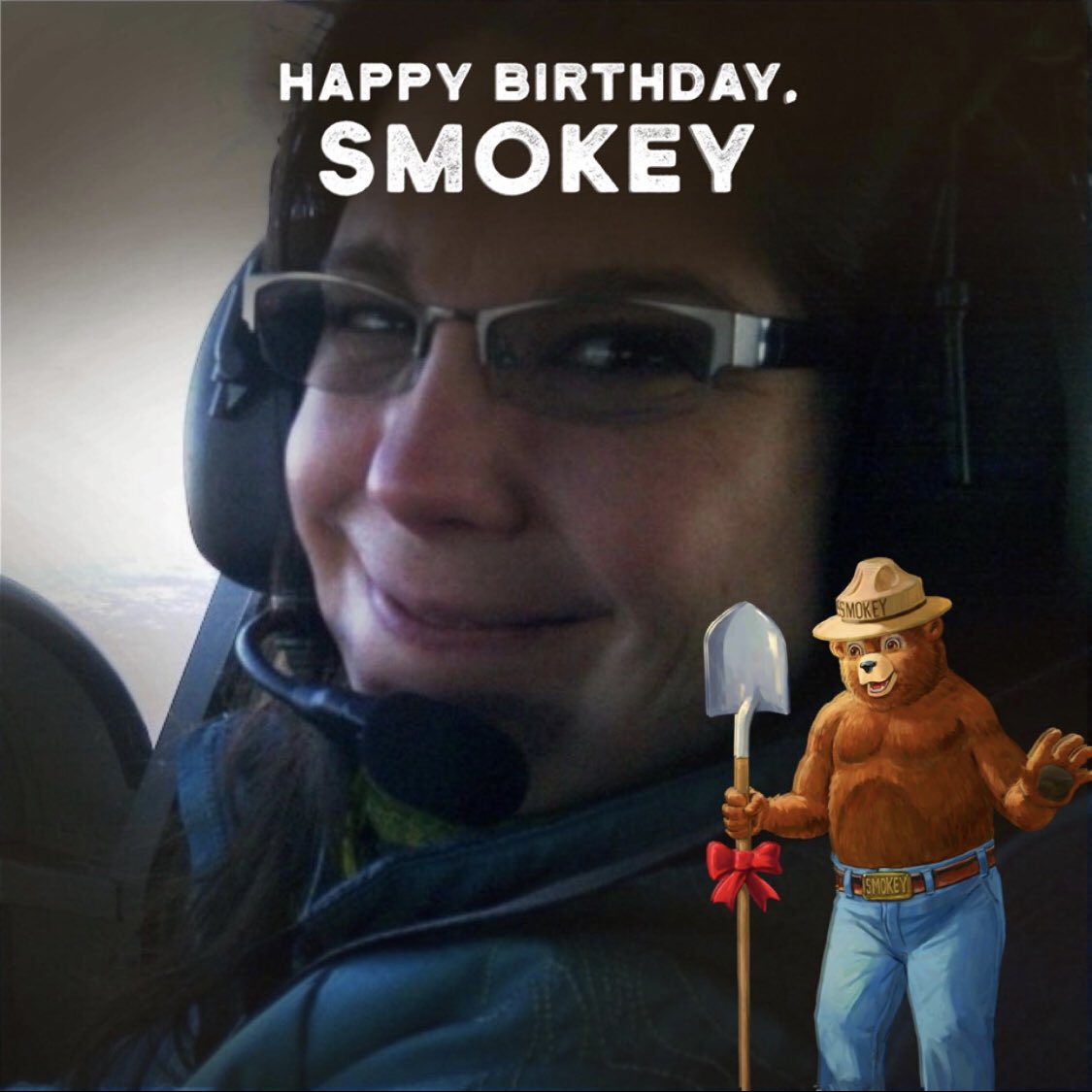BrendaAhlberg's tweet photo. We’re still under a burn suspension on the #Kenai #Alaska. But you can still eat birthday cake today! #celebrate #SmokeyBear75 https://t.co/O48eXP83ZA