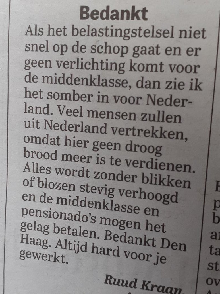 klompenmake's tweet photo. Bedankt Den Haag 🤬 https://t.co/bSjx4dKYVM