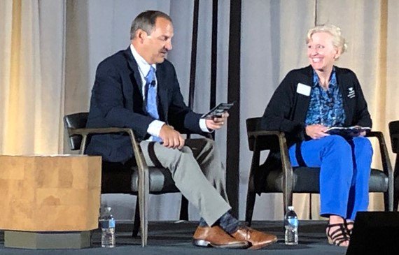 Ceres_Solutions's tweet photo. A Passion for giving back in the cooperative spirit... Laurel Mann, Ceres Brand Manager, speaks on a panel hosted by Pete Kappelman of Land O' Lakes. Cooperatives working to have a greater impact in our local communities. #feedinghumanprogress
@LandOLakesInc https://t.co/ViO53V1zbZ