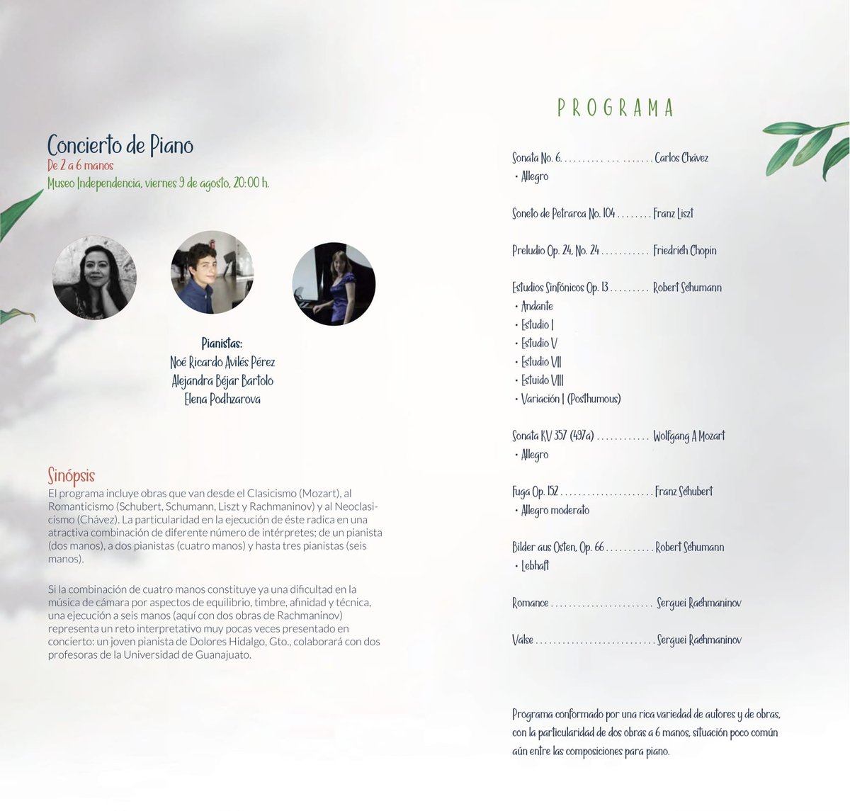 FIMUCO1's tweet photo. FIMUCO 2019 Te comparte el programa de hoy. #fimuco #comacoran #doloreshidalgo #doloreshidalgoguanajuato #Guanajuato #GTO #musica #cultura #piano #mexico #conocemexico #pueblomagico https://t.co/s1y0nG8Bxi