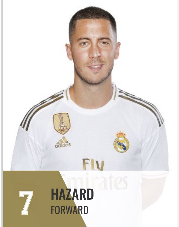 🚨 رسمياً : إيدن هازارد سيرتدي القميص رقم 7 مع ريال مدريد.