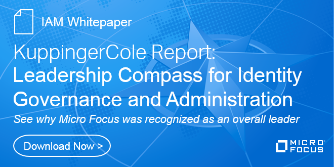 EnablementGURU's tweet photo. Get an overview of the major vendors in the #IdentityGovernance and Administration space in this new @kuppingercole Leadership Compass Report. See why @MicroFocusSec was named a leader. Download now:  | #IAM https://t.co/fC4FThWzNQ #TeamMicroFocus https://t.co/ANA4edUW9o