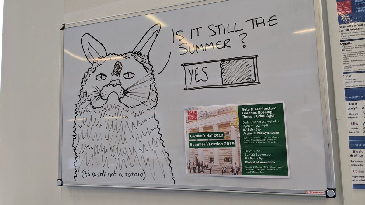 cardiffunilib's tweet photo. #LibraryWhiteboard https://t.co/TRApKemzYv