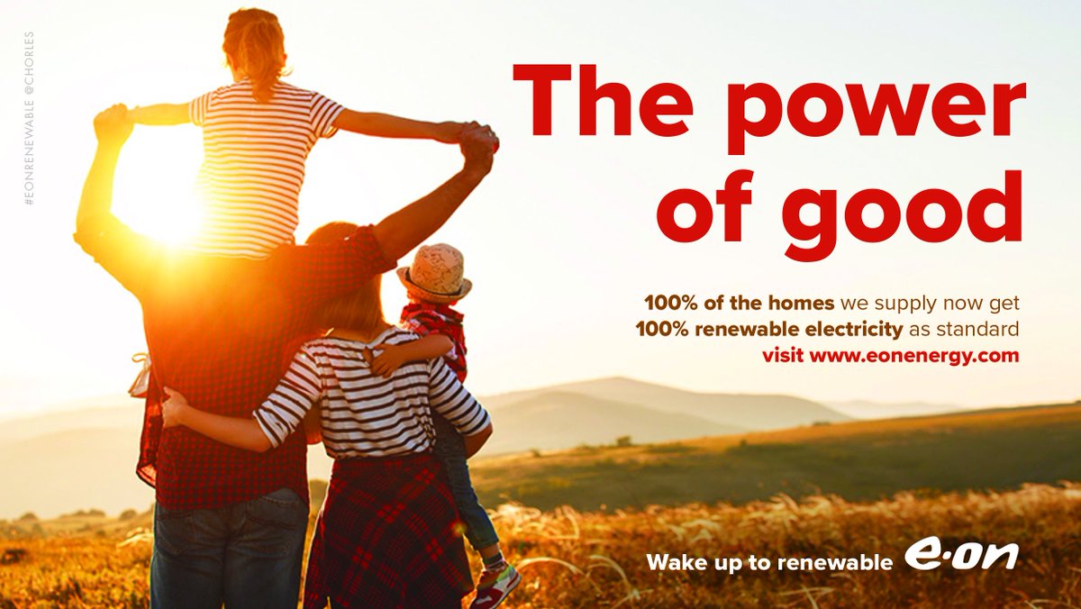 Chorles's tweet photo. The power of good @eonenergyuk
 @OneMinuteBriefs
 #eonrenewable #creative #advertising #copywriting @MarksR5Design https://t.co/0Tp9F32P6o