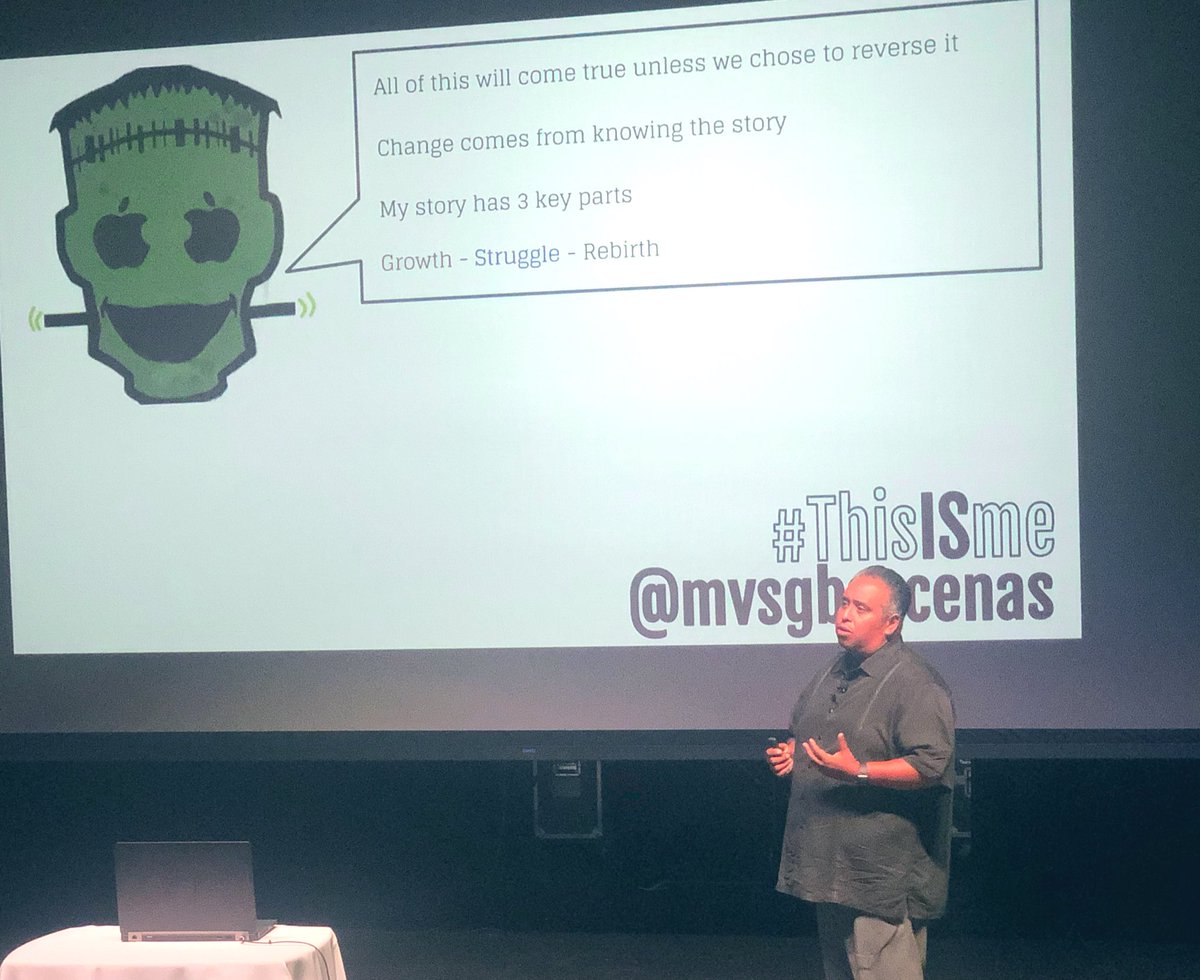 TarahTesmer's tweet image. “Change comes from knowing the story.” Growth, struggle, rebirth. Powerful keynote from @mvsgbarcenas at #cpsgoogle #googlepalooza