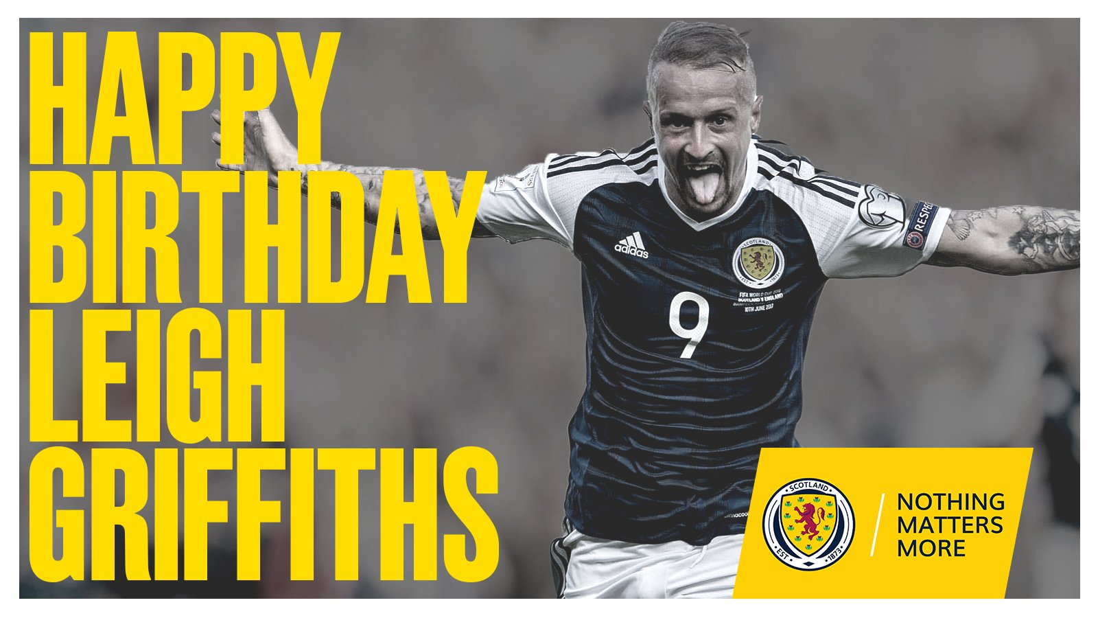  | Wishing a Happy Birthday to Scotland forward Leigh Griffiths!

Have a good one         