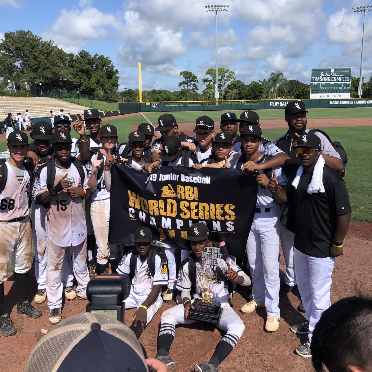 🏆 FINAL SCORE 🏆
<a href="/whitesox/">Chicago White Sox</a>  3
Miami  0
<a href="/MLBRBI/">MLBRBI</a> Junior World Series Champions! 

Yashion “Yaya” Boswell is MVP with a complete game shutout.