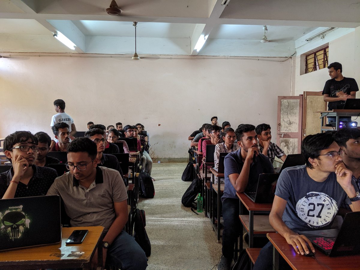 zairza_outr's tweet image. First session of this season, &quot;Git it done&quot; by @BaigAquib 

#zairza #git #learngit