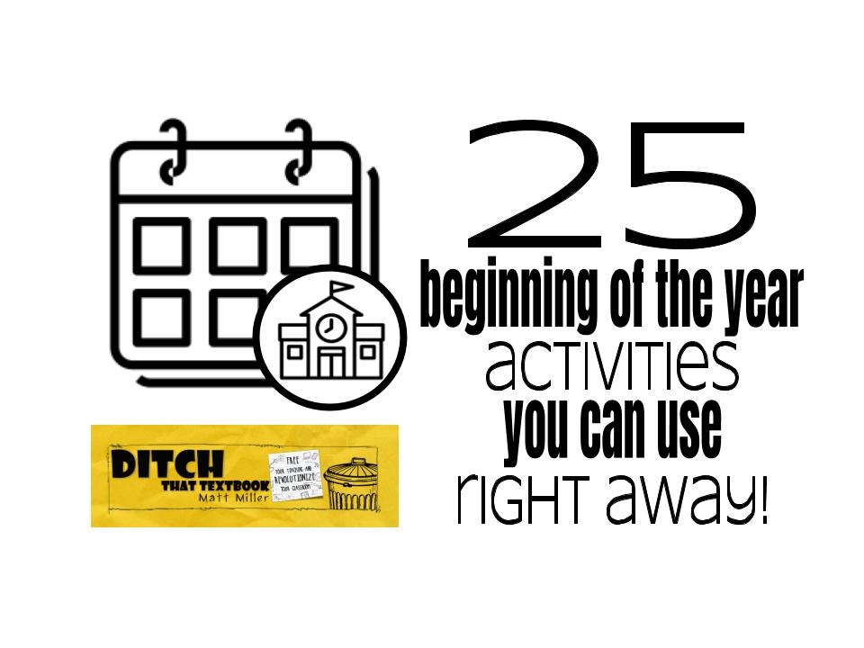 DitchThatTxtbk's tweet photo. L👀king for some low-prep or no-prep ideas 💡 for those first few weeks of school?

Check out these FANTASTIC resources curated from last night's #Ditchbook chat 💬

💥25 beginning of the year activities you can use right away! https://t.co/ZZWooh2p6C via @jmattmiller #TLAP https://t.co/y5XiGi6gjN