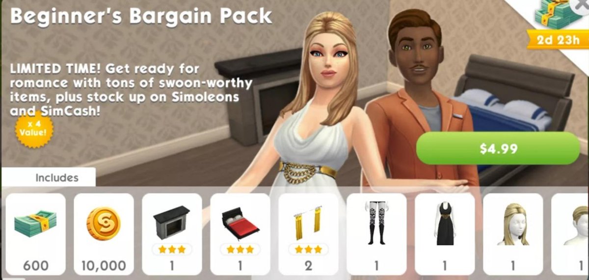 mirukukiru's tweet photo. @cathycatvazquez @simmerdownMAL @TheSimsMobile only available for lower level players ;______; https://t.co/6qHILkY6DM