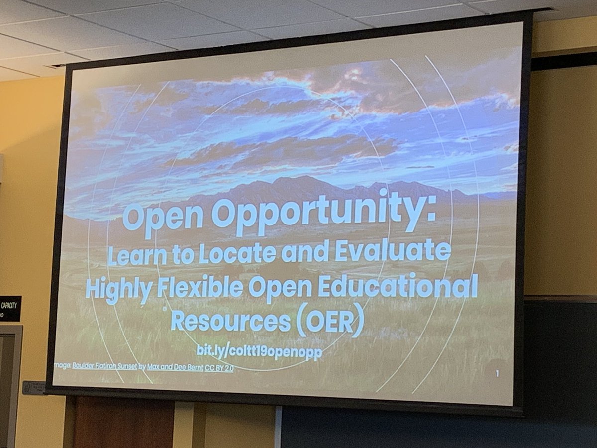 mcdonald's tweet photo. Teeeting from the #coltt19 conference held in the beautiful Wolf Law Building @CUBoulder looking forward to the first session on #OER by @leslieR @mhcantrell1904 @sinkinsonc @MerindaMcLure https://t.co/1FNBhYe5ZB https://t.co/JiRXrSST1c