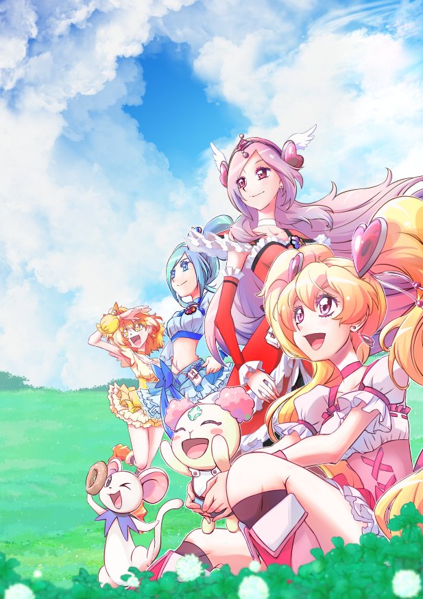 O Xrhsths 幻猫 Sto Twitter フレッシュプリキュア10周年記念アンソロ表紙描きました フレッシュプリキュア プリキュア キュアピーチ キュアパッション キュアパイン キュアベリー T Co Uicjtps6vt