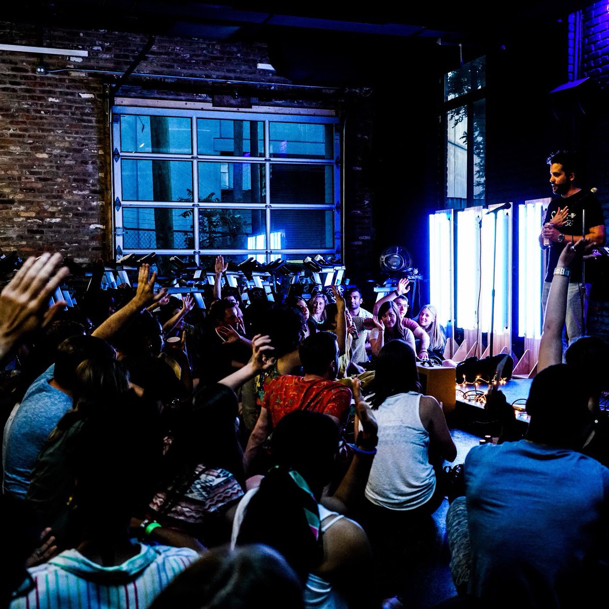 TheWabashLights's tweet photo. Last month our mobile, interactive light demo was the backdrop for an underground @sofarsounds concert. These traveling beauties are available to be used at your event, in your window display, or even the lobby of your building. https://t.co/KIBalbQdML