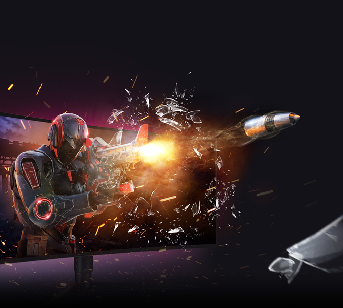 Get ahead of your opponents in the dark 🌑 Our UltraGear gaming monitor's black stabilizer helps you see a few steps ahead, so you'll never be surprised again! 🎮 #LGIT #LGGaming #GamersUnite