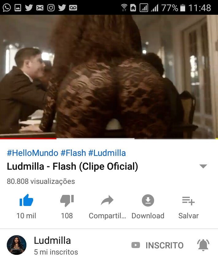 TemoteoMara's tweet photo. @Ludmilla @Ludmilla #ludmillaflash
Amo esse trecho ❤
E essa parte ficou top 🔝
Quanto mais a sua inveja aumenta, mais a minha bunda cresce
Então
Desce, hoje eu brilho mais que flash https://t.co/tT10nrBMou