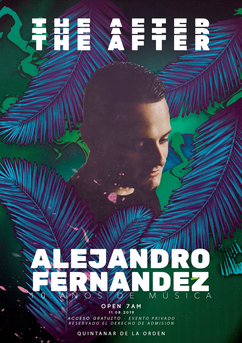 No podemos pasar por alto los #10AñosDeMúsica que celebrará nuestro amigo <a href="/AlejandroFrndz/">Alejandro Fernández</a>, durante la mañana del próximo domingo 11 en su localidad natal, #QuintanarDeLaOrden #TheAfter