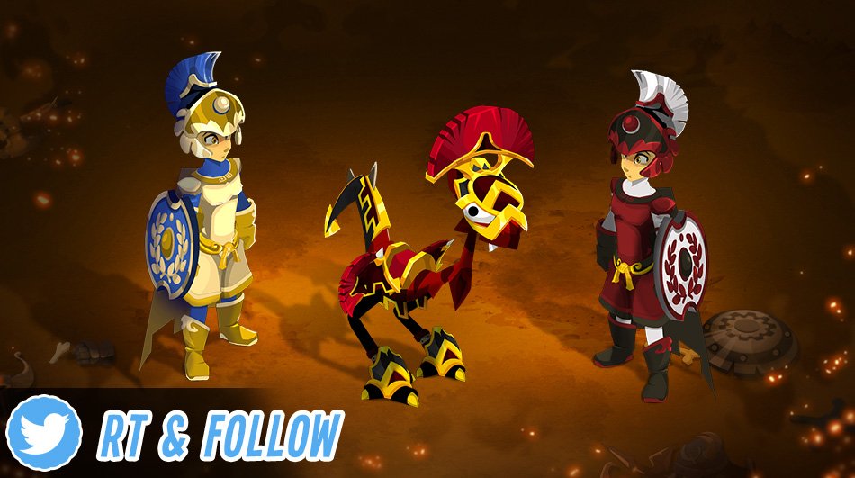 DOFUS_EN's tweet photo. Ready for another #DOFUS #FridayGiveaway? ✨ 🎁 ✨
RT & Follow @DOFUS_EN for a chance to win a #Spartapack:
✔️ The Tuquoque set (Hat + Cloak + Shield)
✔️ Esspeakewlair Dragoturkey harness
The winner will be announced Monday after 5 p.m. CEST. Good luck, everyone! https://t.co/Biigp712Rj