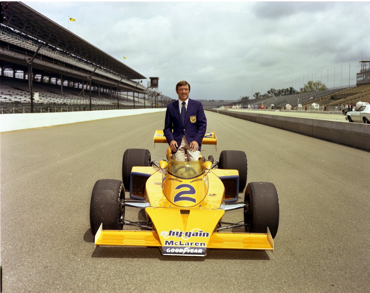 IMSMuseum's tweet photo. This @IndyCar news makes us happy, @McLarenIndy and @SPMIndyCar, very happy! When will we see a scene like this again? McLaren colors with the @BorgTrophy at @IMS in #VictoryCircle, that is? It last happened with #JohnnyRutherford in 1976. We shall see! | @Chevrolet https://t.co/i1KrMgShFC