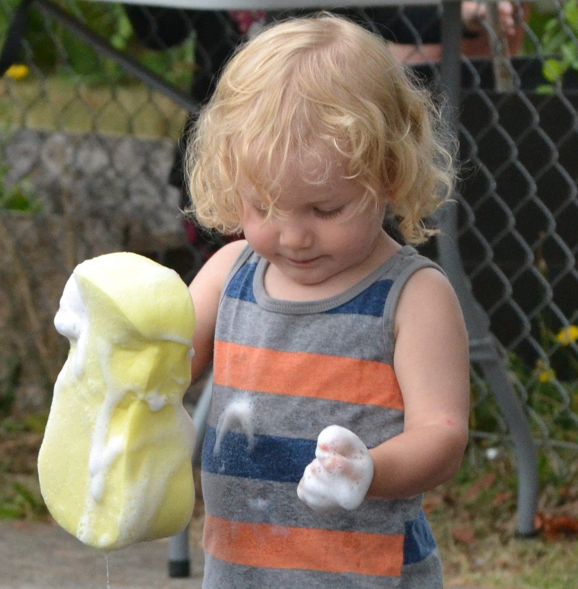 ClarkCollege's tweet photo. Big (and little) thankyou's to all the folks who brought their cars into our Child &amp; Family Studies #carwash this week. You raised $$ for their end-of-the-summer celebration AND brought some tiny Penguins joy! #kids #VanWA #BubblesGalore https://t.co/H9Rq1UADZs