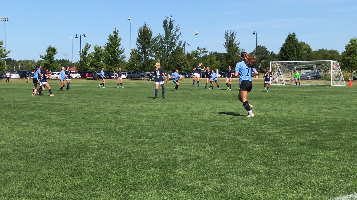 SLSGECNLRLGirls's tweet photo. The 2019-20 season is officially underway!! It’s a beautiful ☀️ day for some ⚽️ today and 03 Elite Navy vs North Shore United is underway at the #EclipseChallengeCup. Let’s go girls!! https://t.co/M7obLUSK2U