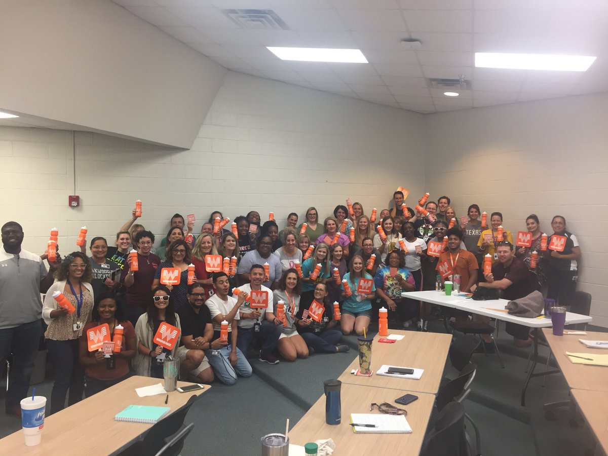 OakwoodIntermed's tweet photo. Thank you BCS ⁦@Whataburger⁩ for breakfast and all of the goodies this morning!  We appreciate your support and love your food! https://t.co/Z6y5NqsCwK