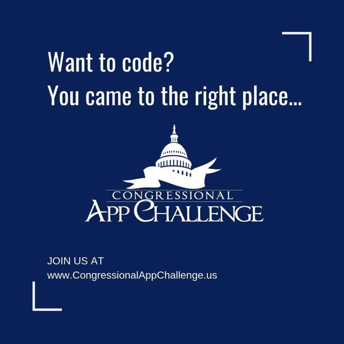 Be a part of this year's @CongressionalAC. Has your member of Congress signed up to host a contest in your district? Learn about this great #coding event and contact your Representative to #CodeforCongress. bit.ly/2KbFBVO #HouseofCode #CongressionalAppChallenge