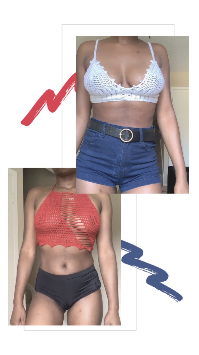 All tops arent created equal but this weekend they will be $45 w/shipping.  Bra measurements are needed.  Made in a smoke/pet-free environment. Shipping by Wednesday.  Email/DM.
#denimyarn #sweetheartneckline #tubetop #crochettop #crochetbusiness #dallassmallbusiness #mompreneur