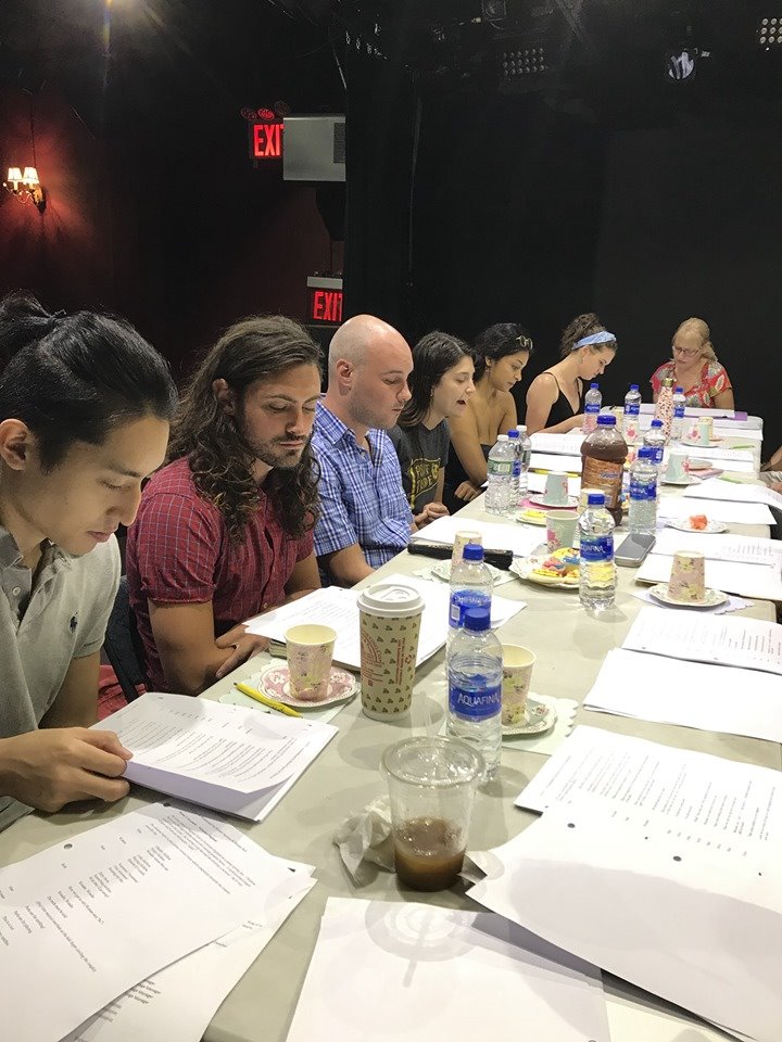 Literally_Alive's tweet photo. "It must be time for tea!!!"

#AliceInWonderland first read thru! We open in 44 short days @PlayersNYC  … we mustn't be late! Opening Sept. 21st! #aliceinthevillage #offbroadway #musical #nyckids https://t.co/1iaUlEmRlO