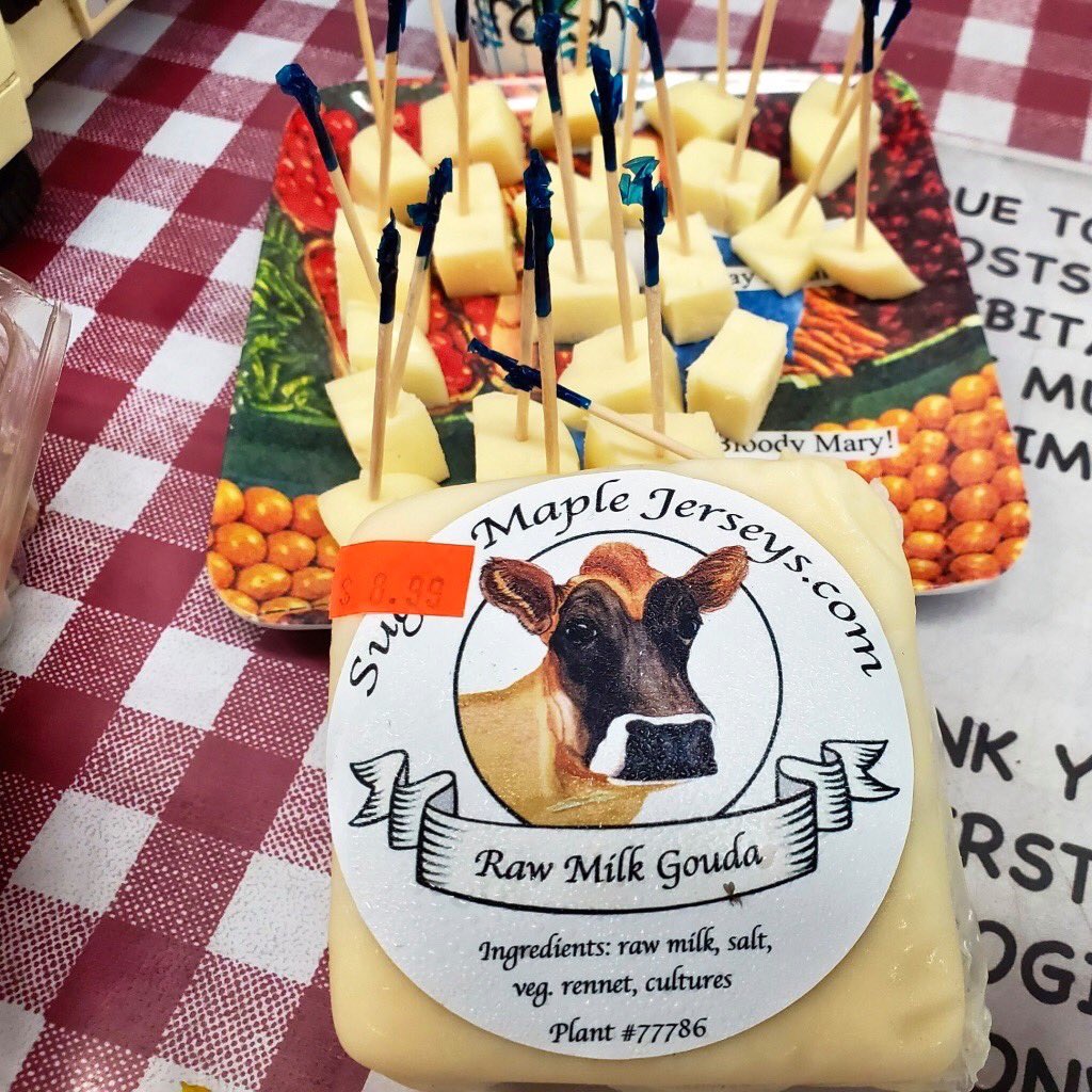 HomesteadFrmMkt's tweet photo. SURPRISE SAMPLING TODAY! We'll have samples of Sugar Maple Jerseys cheese for you today from 11 a.m. - 3 p.m. Come try some, and grab lunch while you're here!
#lambertville #LambertvilleNJ #cheesesamples #cheese #NewJersey #farmmarket #njfarm https://t.co/BrYQh7hXC2