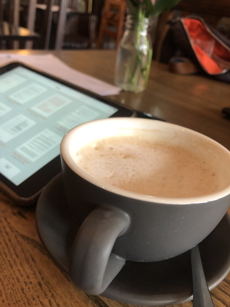 Tasty strong coffee not really a #flatwhite more frothy #americano but such a lovely pub...#WalmwrCastleW11 #werkit #coffeehypeldn #CoffeeLover #ldn