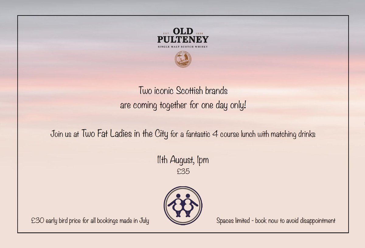 We're filling up quickly - give us a call on 0141 847 0088 to book your spot!