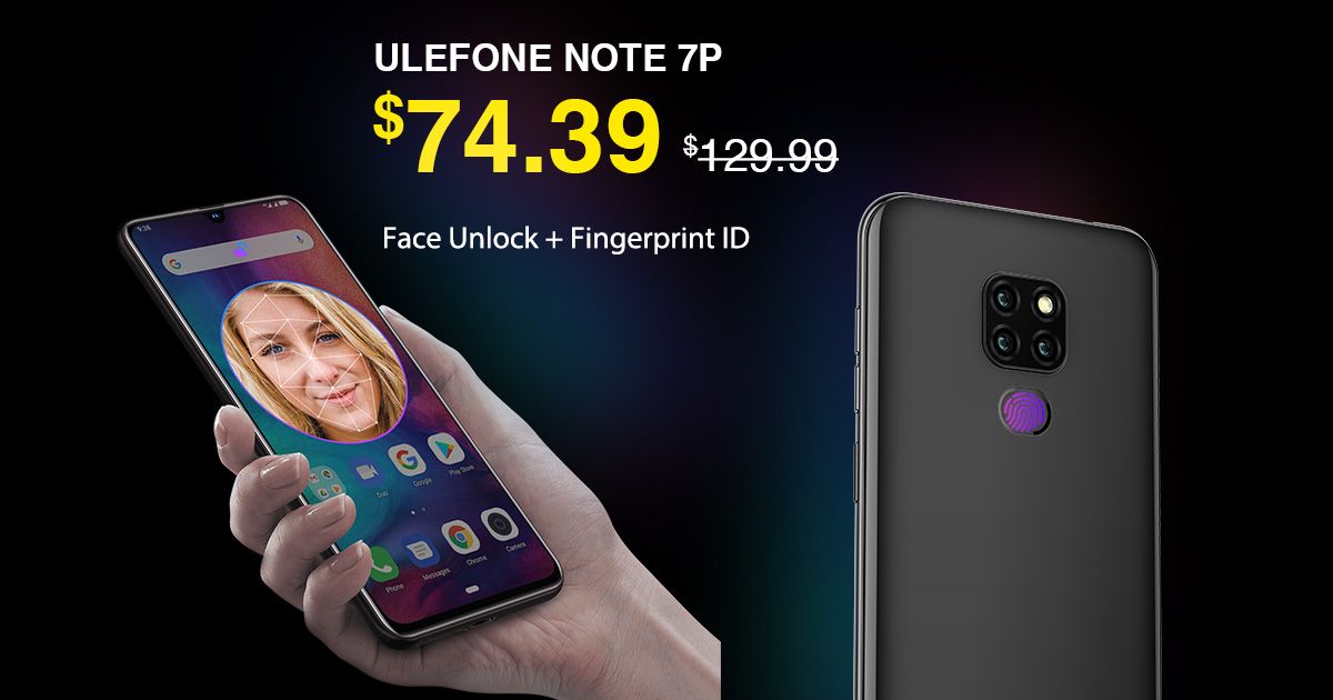 UlefoneMobile's tweet photo. Face Unlock + Fingerprint ID. Dual Unlocking Methods, Safe & High Efficient.
#UlefoneNote7P face unlock helps you quickly access your personal phone. Back fingerprint scanner saves you from memorizing complex passwords.
Special Sale at $74.99 >>>https://t.co/dNSMGaE2Sy https://t.co/iBFaDs6wMg